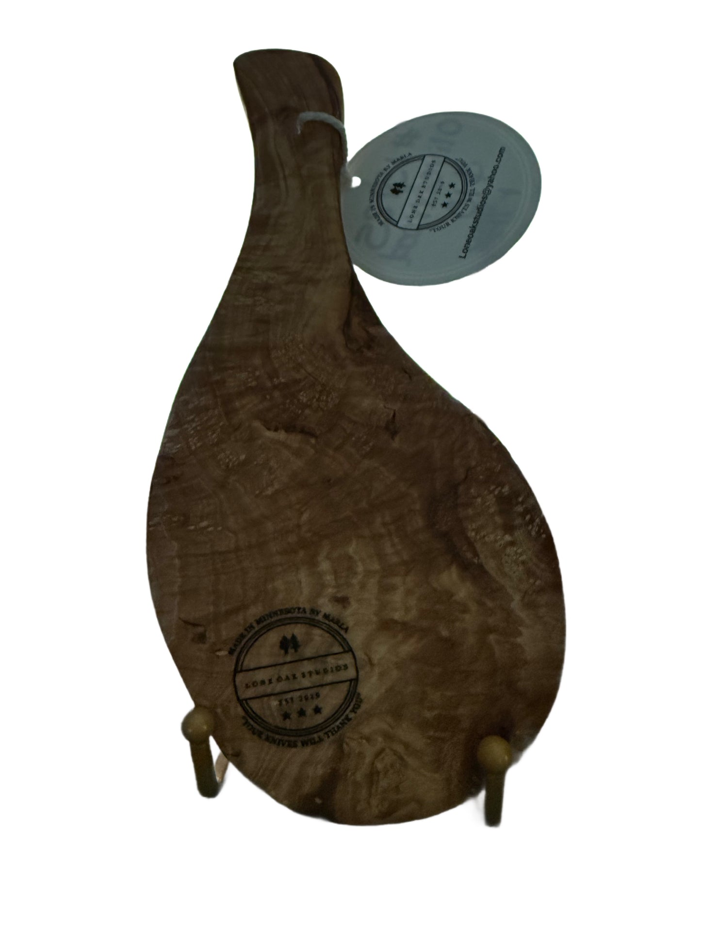 Olive Wood Spoon Rest or Butter Board with Laser Engraving