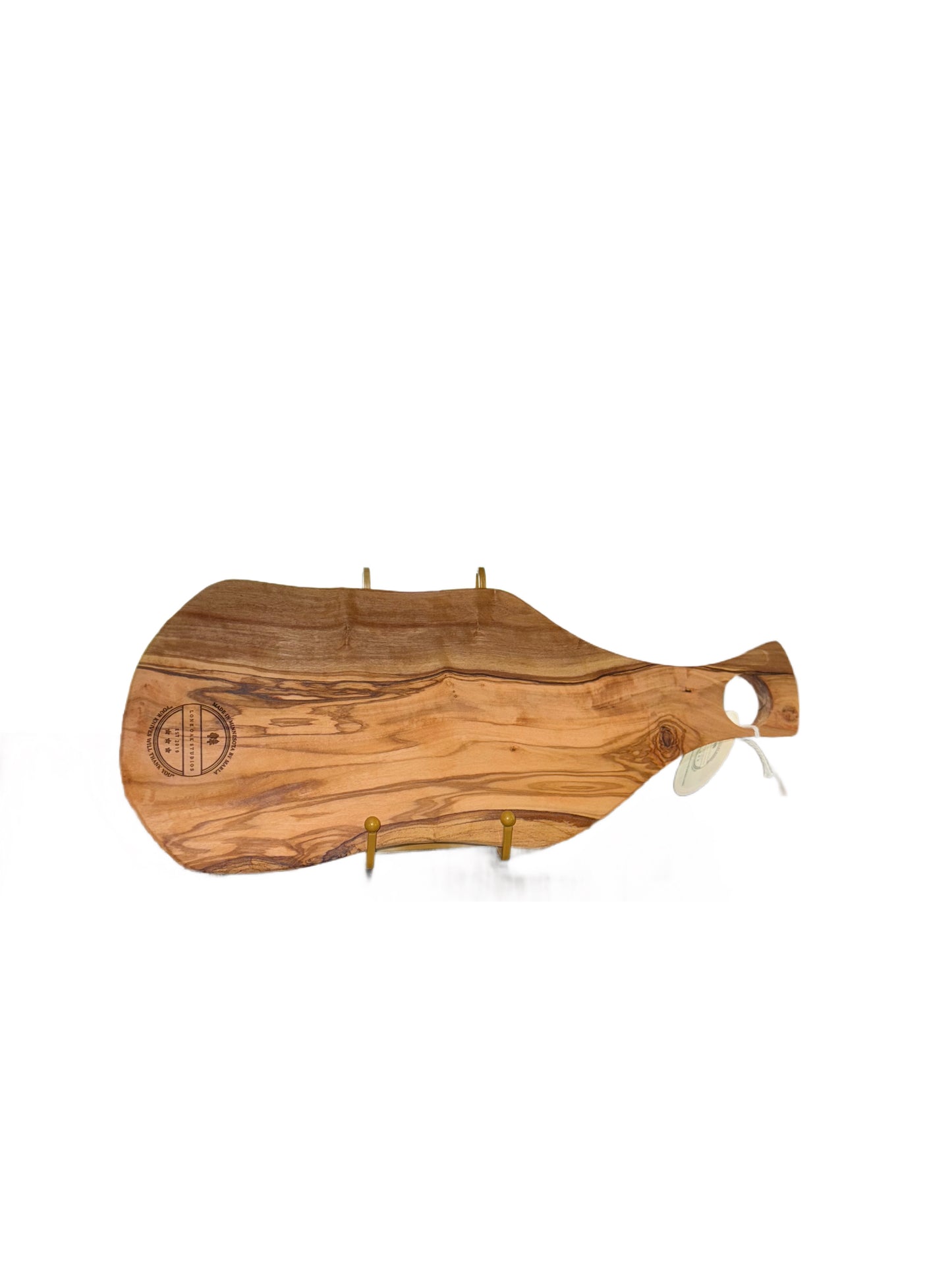 Olive Wood Live Edge Cutting and Serving Board