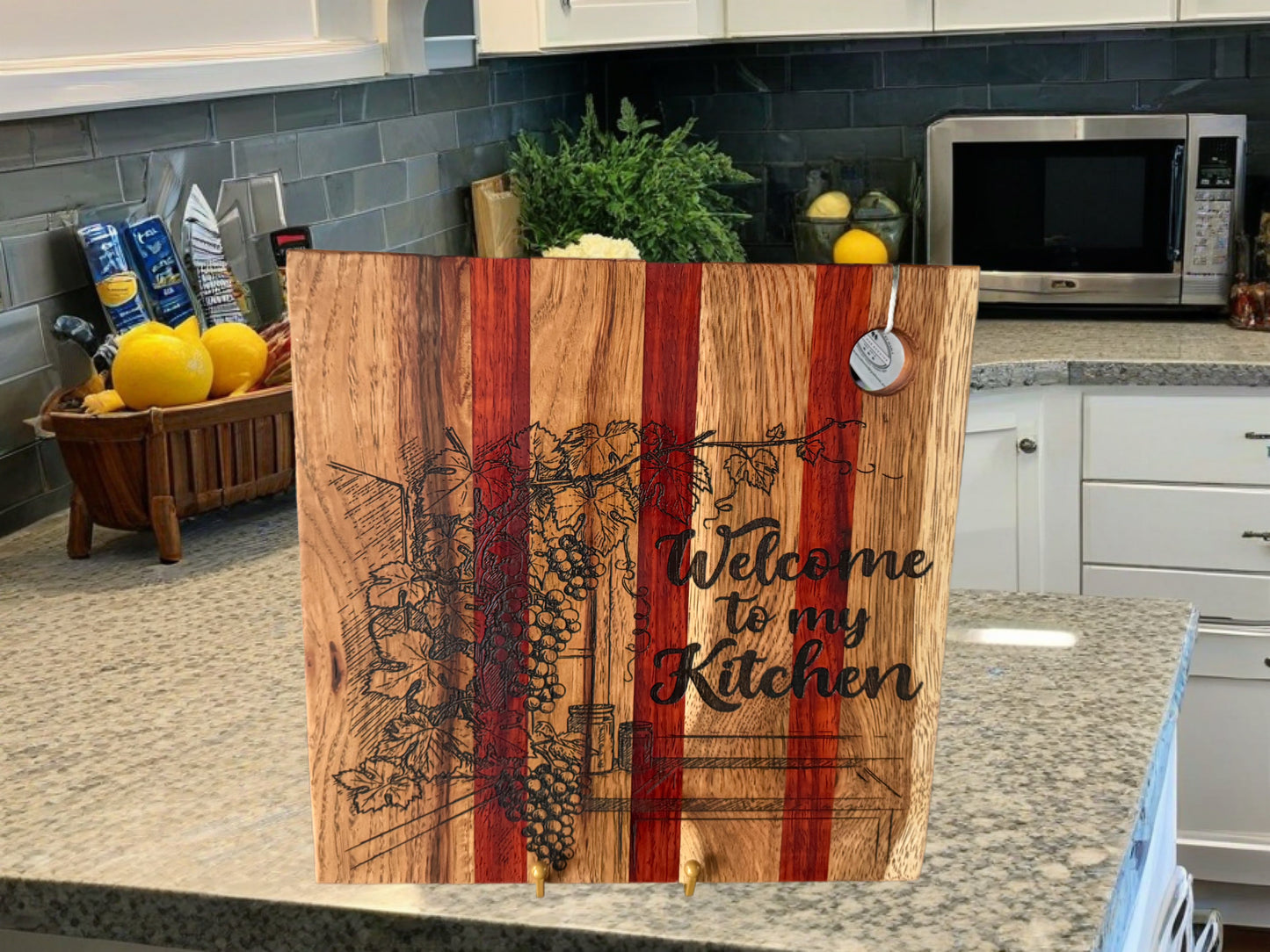 Hickory and Padauk Cutting Board