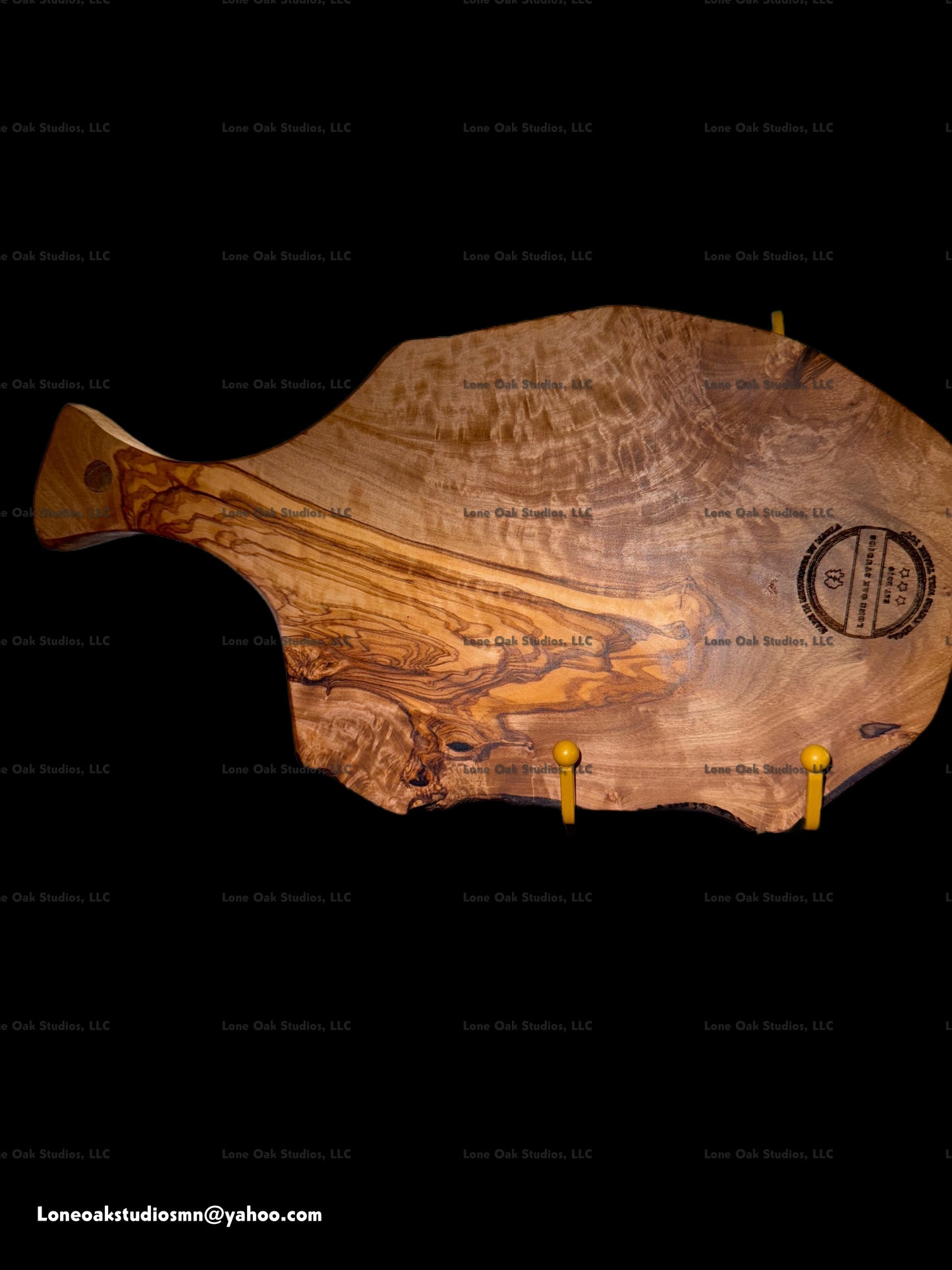 Olive Wood Live Edge Cutting/Serving Board #16225