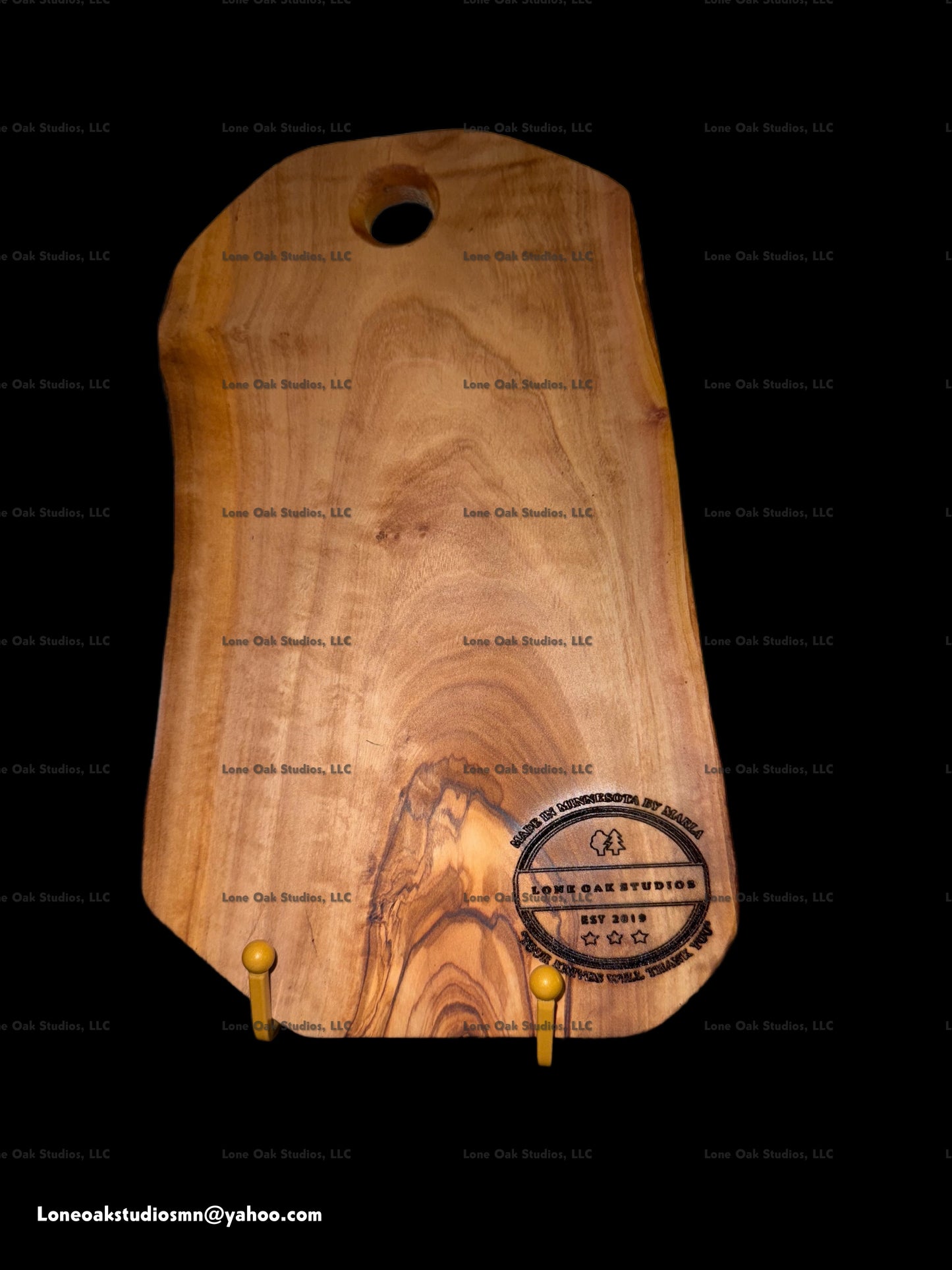 Olive Wood Live Edge Cutting/Serving Board #16525