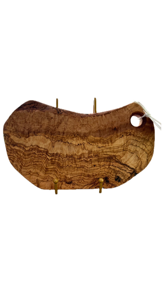 Olive Wood Live Edge Cutting and Serving board