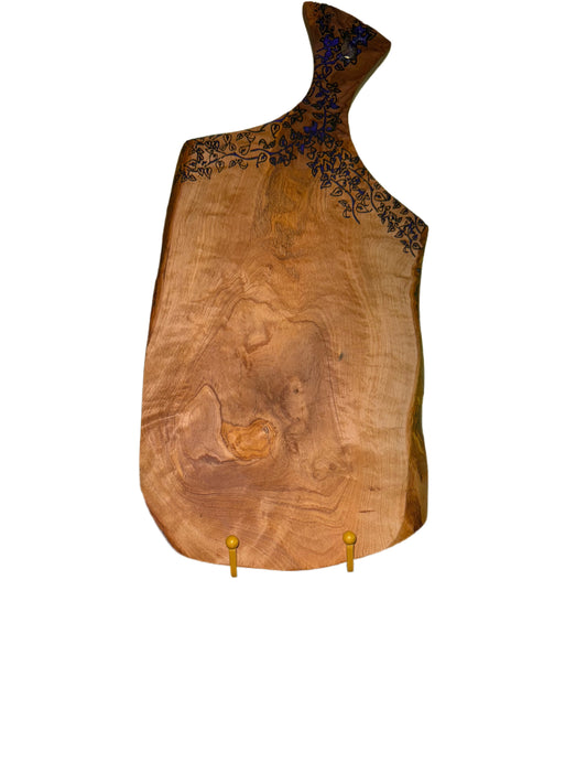 Olive Wood Paddle Board  Cutting/Serving Board Engraved