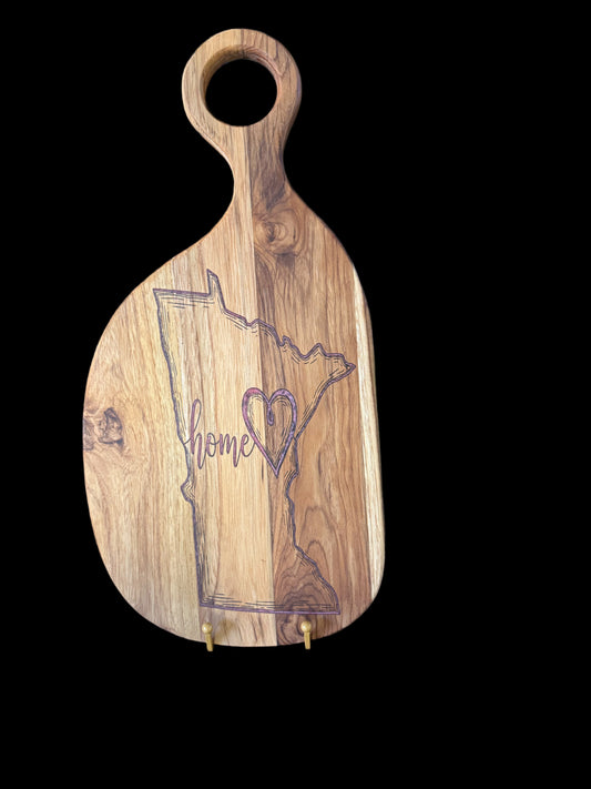 Teak Cutting/Serving Board Approximately 18"x8" (7725)