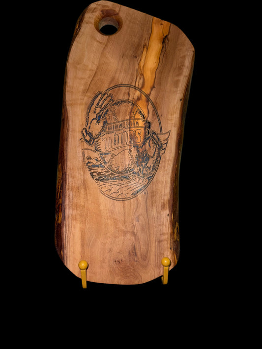 Olive Wood Cutting/Serving Board with Laser Engraving #16025